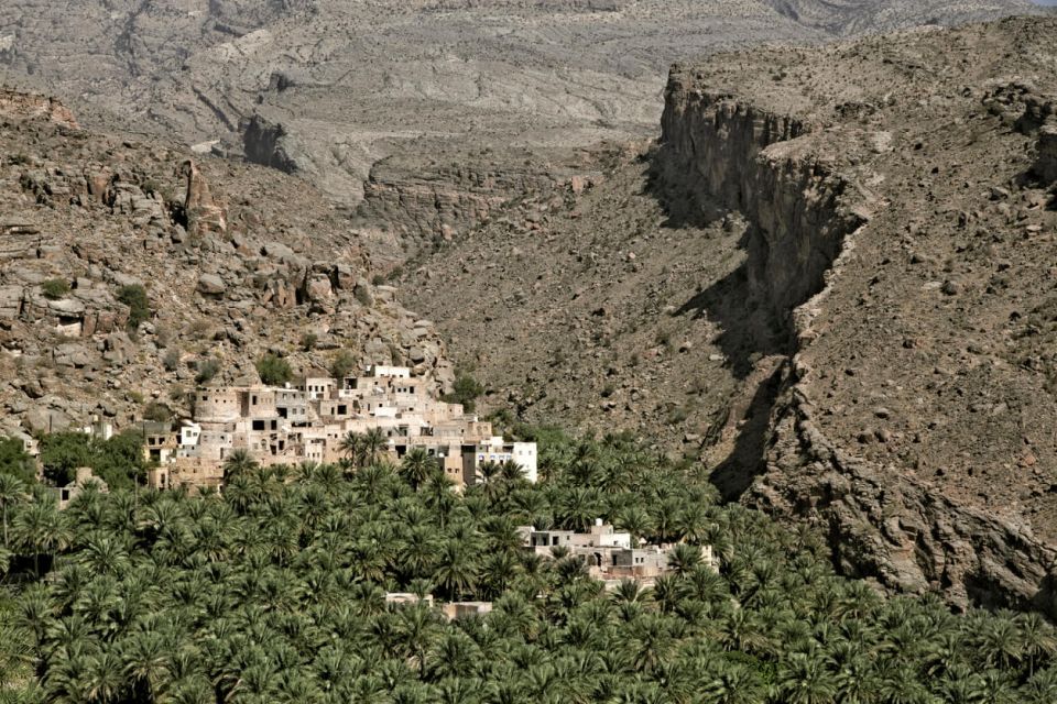 Omán Misfat al Abryeen Al Misfah v pohoří Hajar, Sultanát Omán