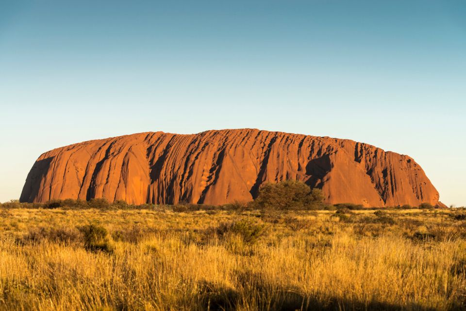 Austrálie Východ slunce u Uluru Ayers Rock